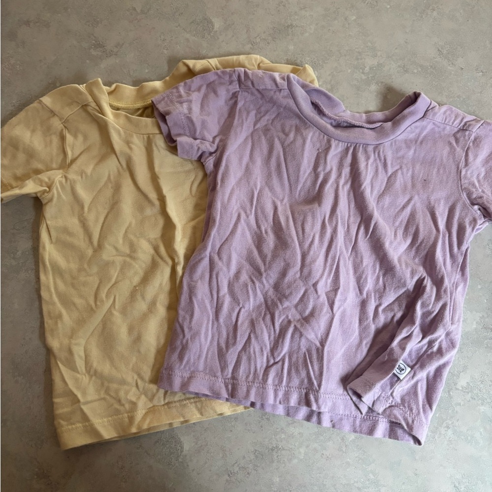 The Honest Company Kids' Yellow and Lavender Tees